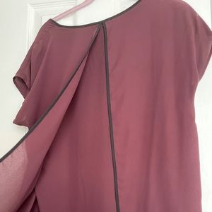 Pleione Mock Open Back Work Blouse
